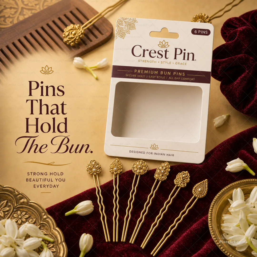 Crest Pin Juda Hair Accessory Pack
