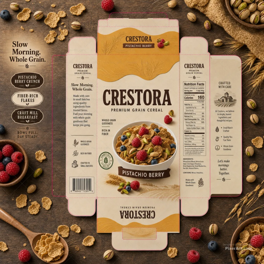 Crestora Pistachio Berry Grain Cereal