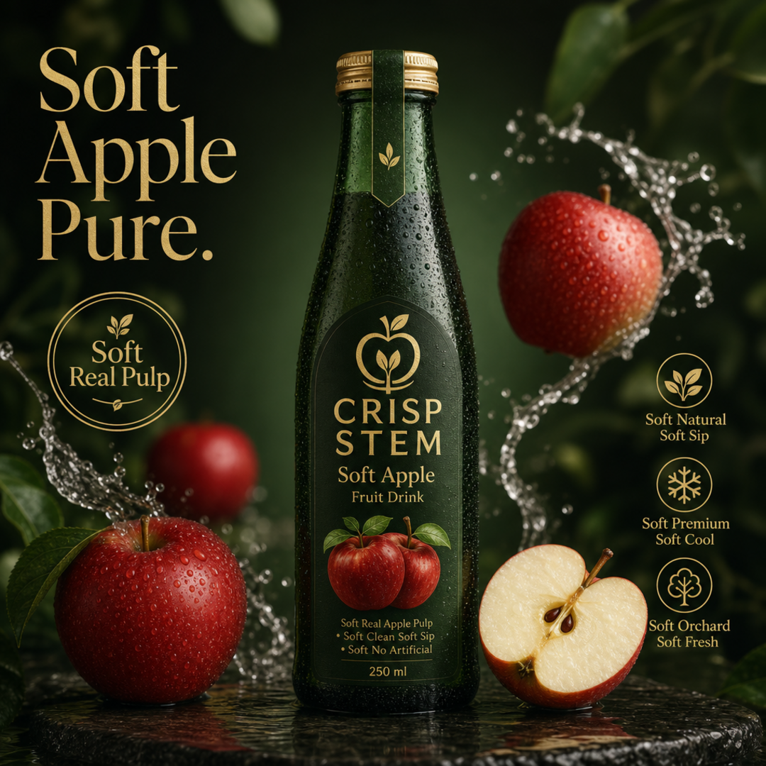 Crisp Stem Soft Apple Bottle