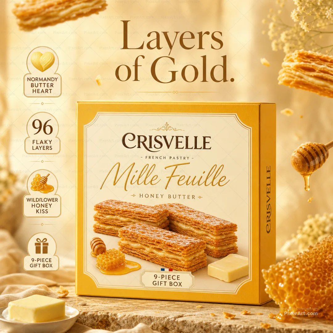 Crisvelle Honey Butter Mille Feuille Gift