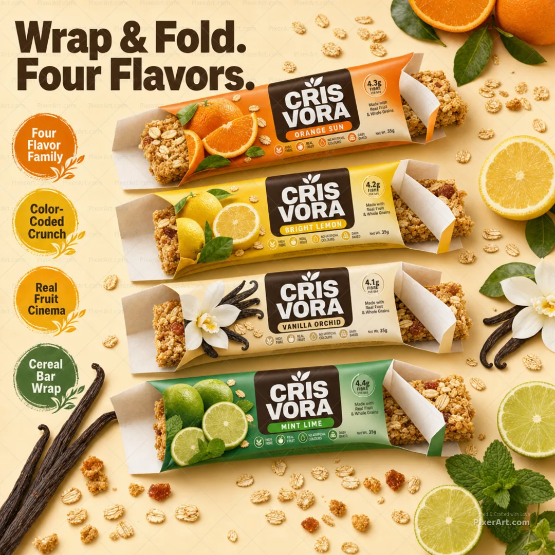 Crisvora Fruit Cereal Bar Quartet