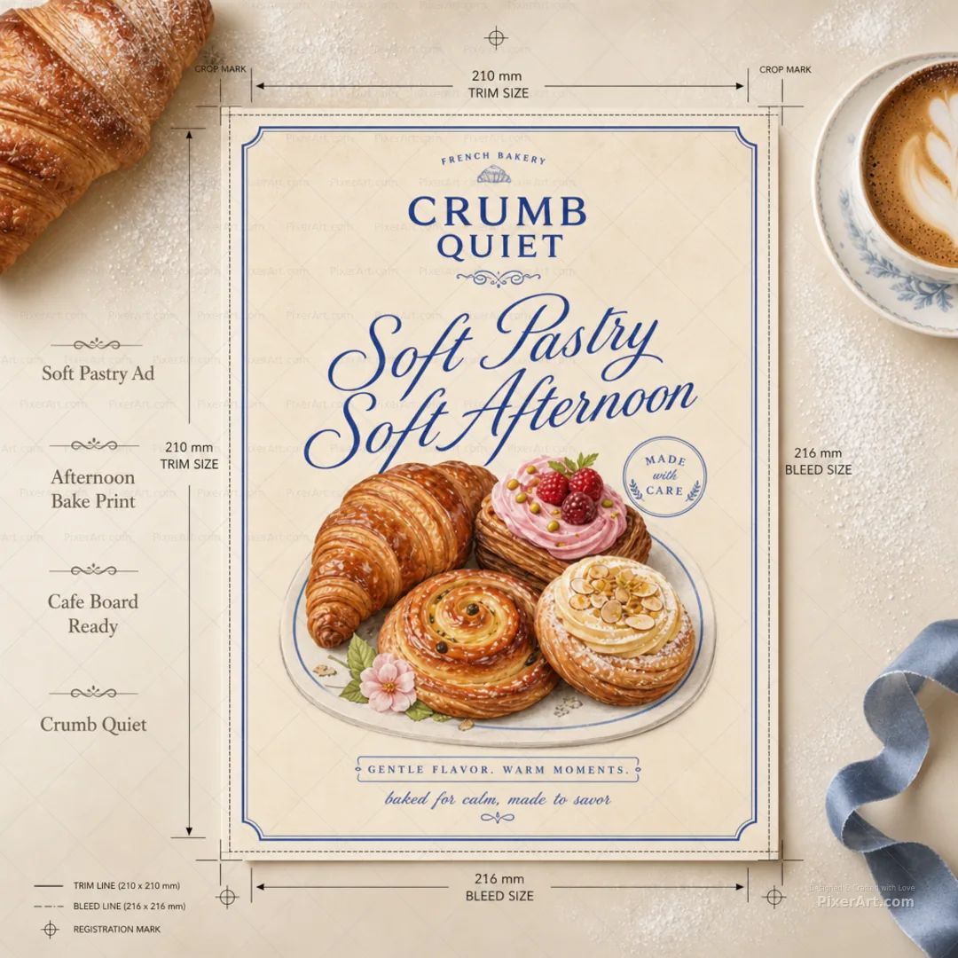 Crumb Quiet Pastry Ad