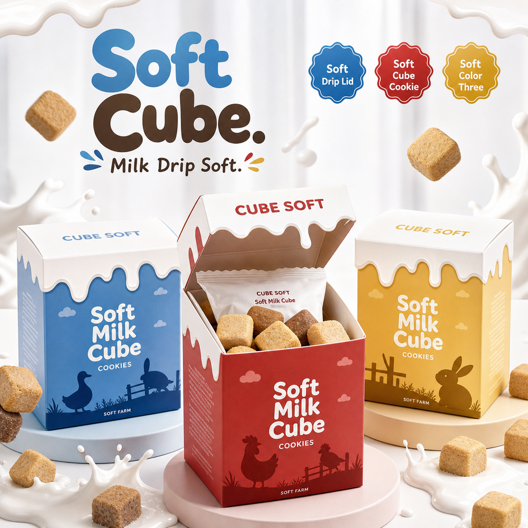 Cube Soft Milk Cube Cookies