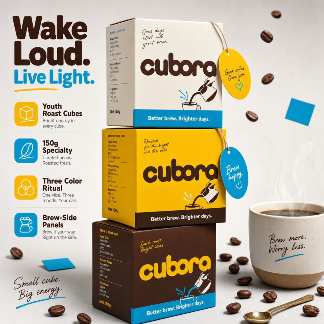 Cubora Lifestyle Cube Carton Trio