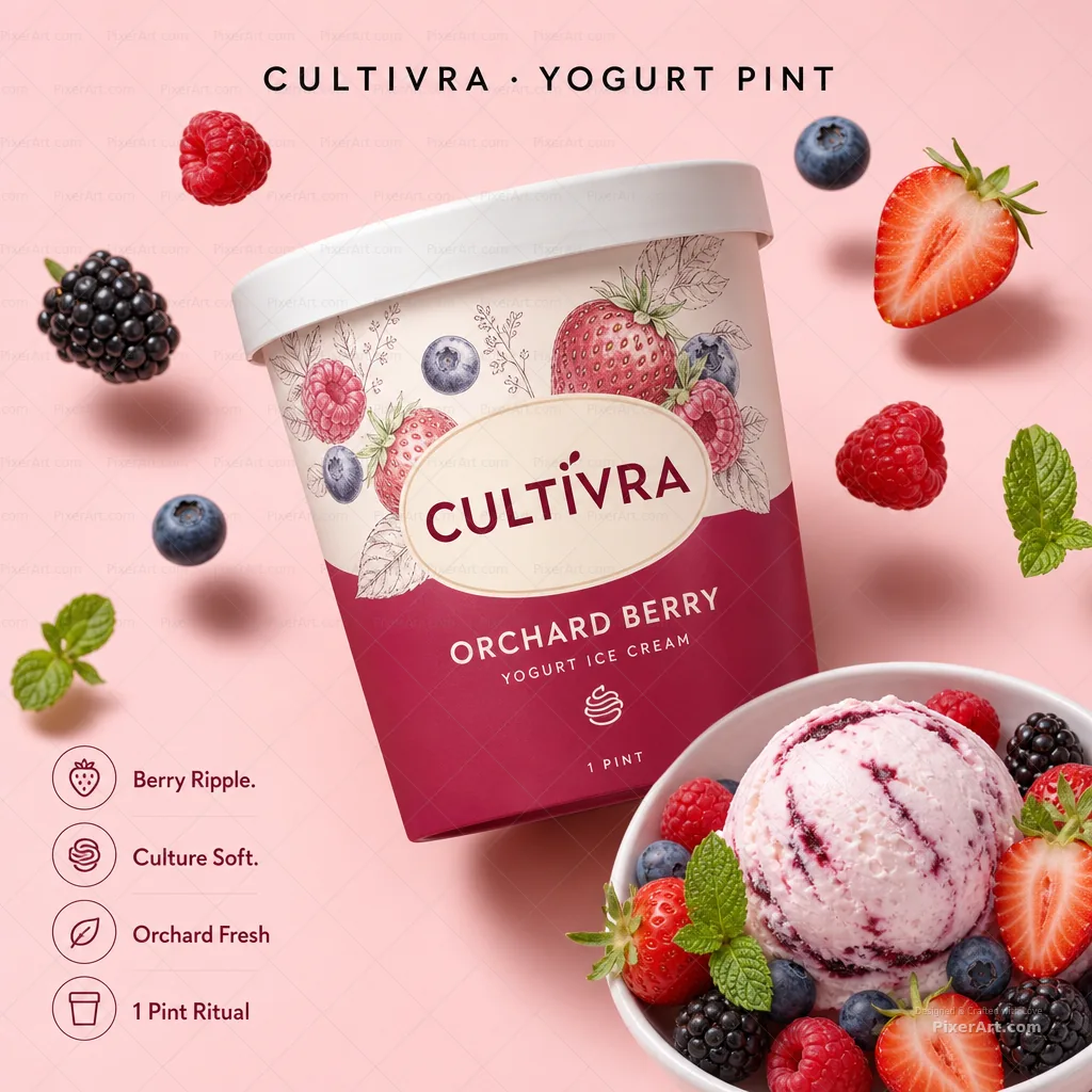 Cultivra Orchard Berry Yogurt Pint