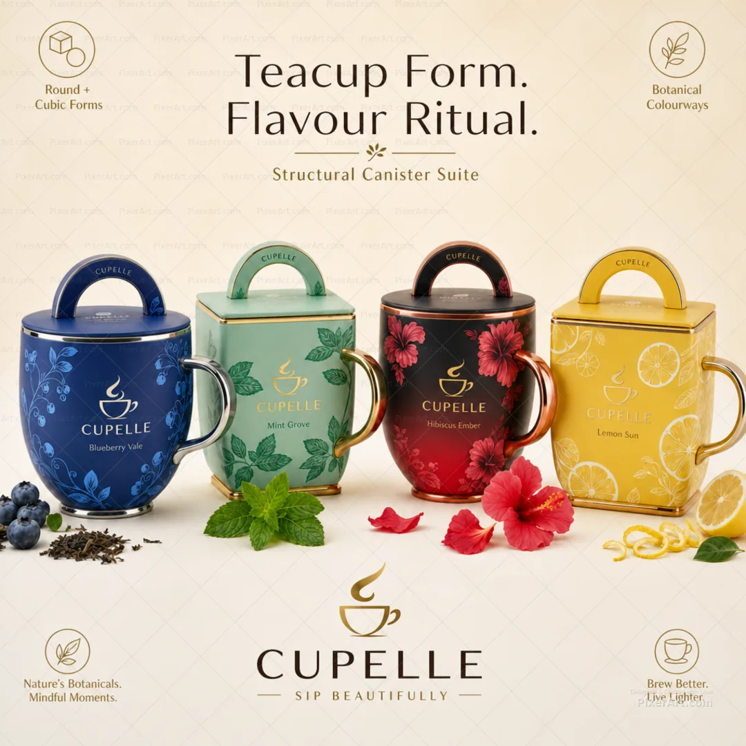 Cupelle Teacup Canister Suite