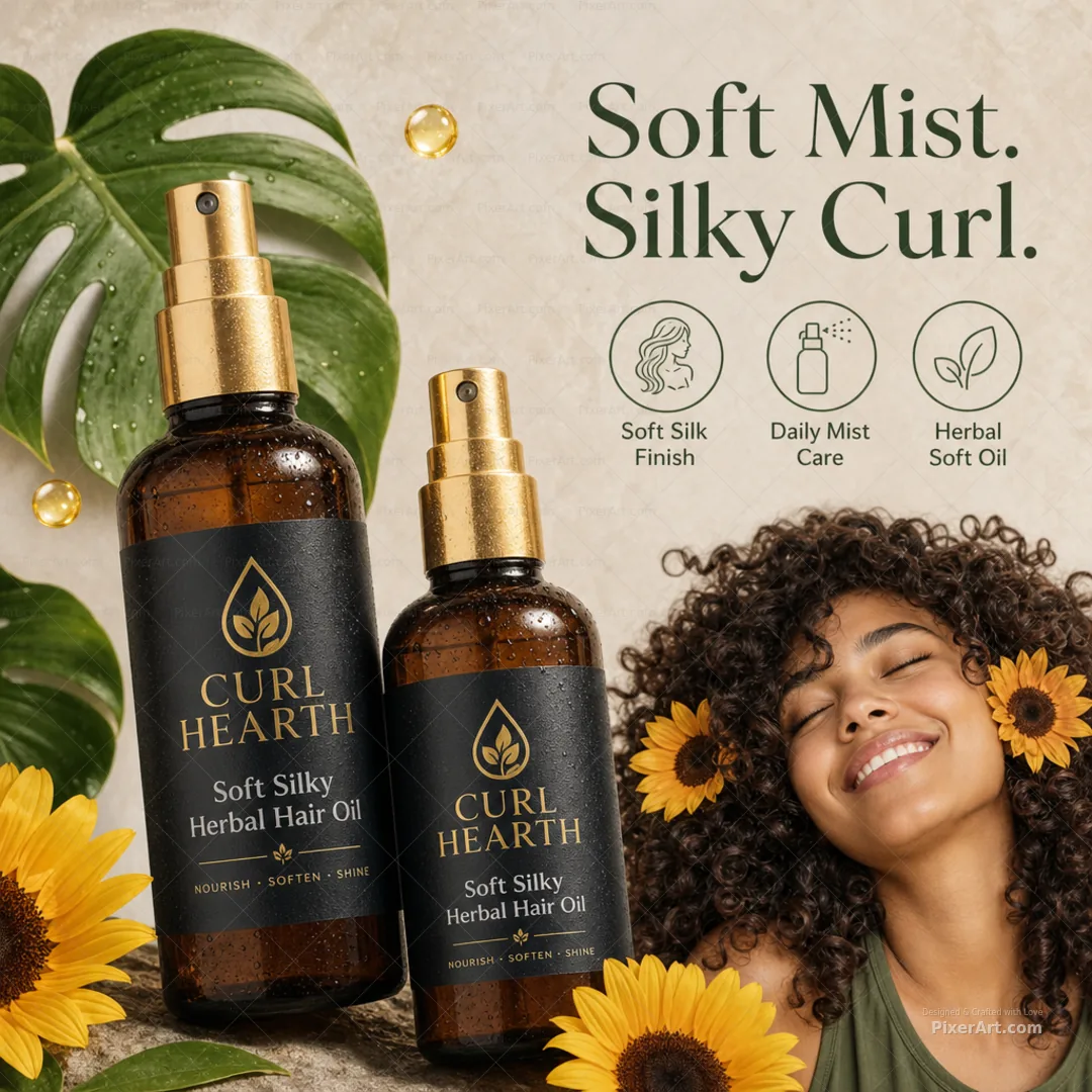 Curl Hearth Soft Silky Hair Oil