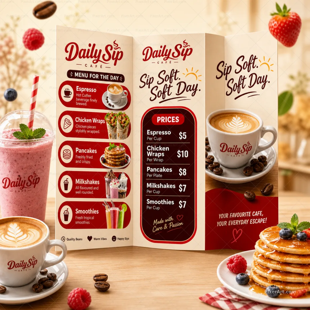 Daily Sip Cafe Day Menu