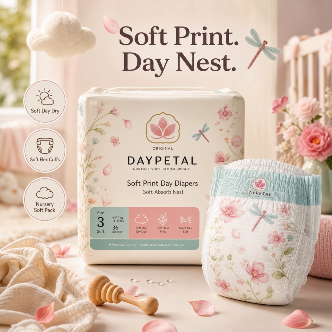 Daypetal Soft Print Diapers