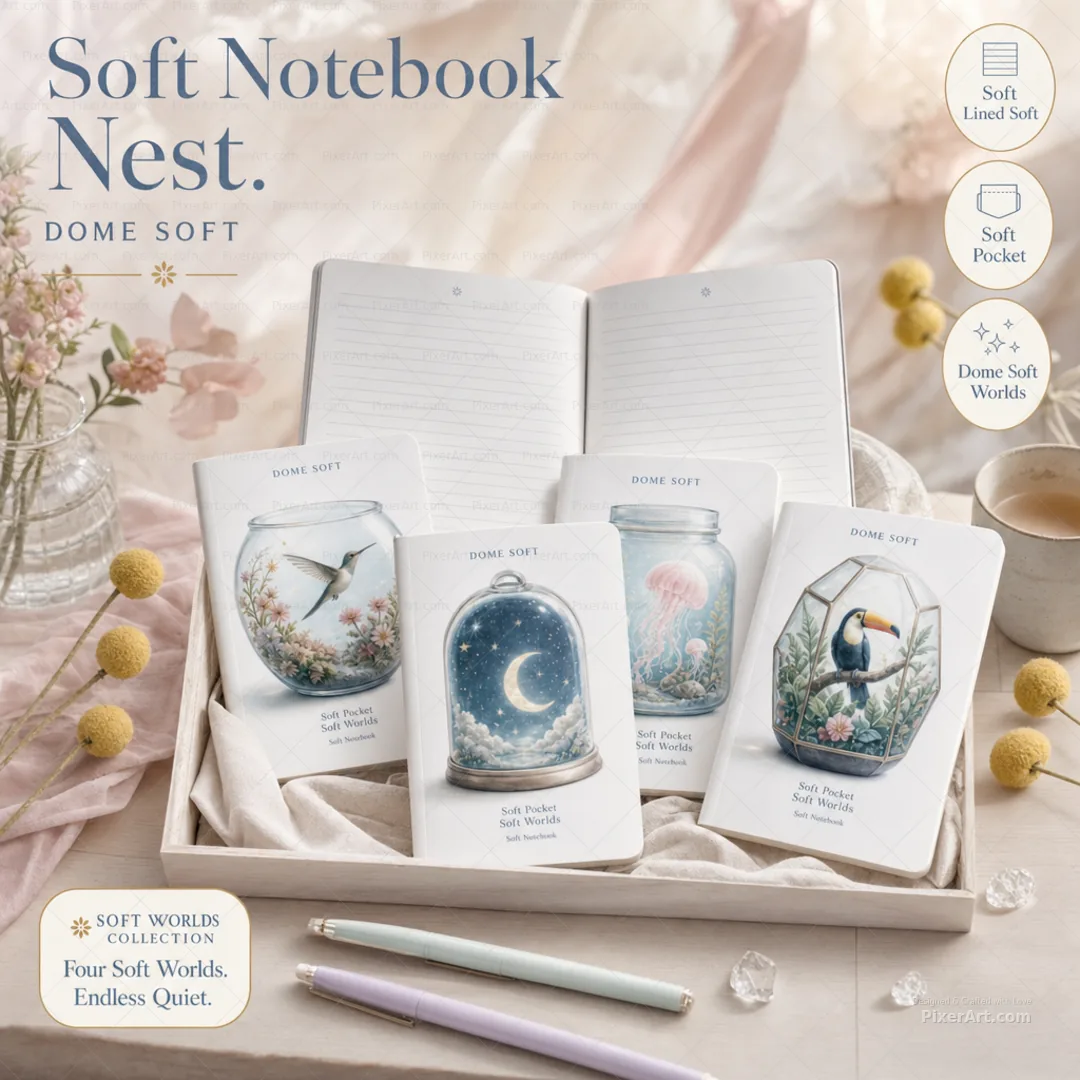 Dome Soft Soft World Notebooks