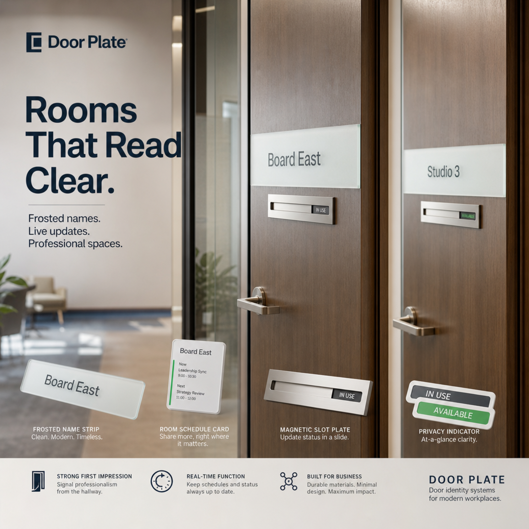 Door Plate Meeting Room Identity System
