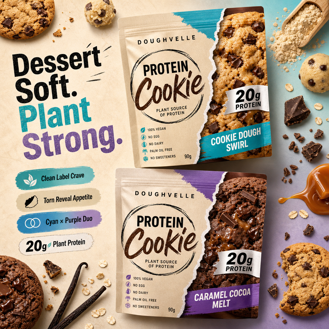 Doughvelle Plant Protein Cookie Duo