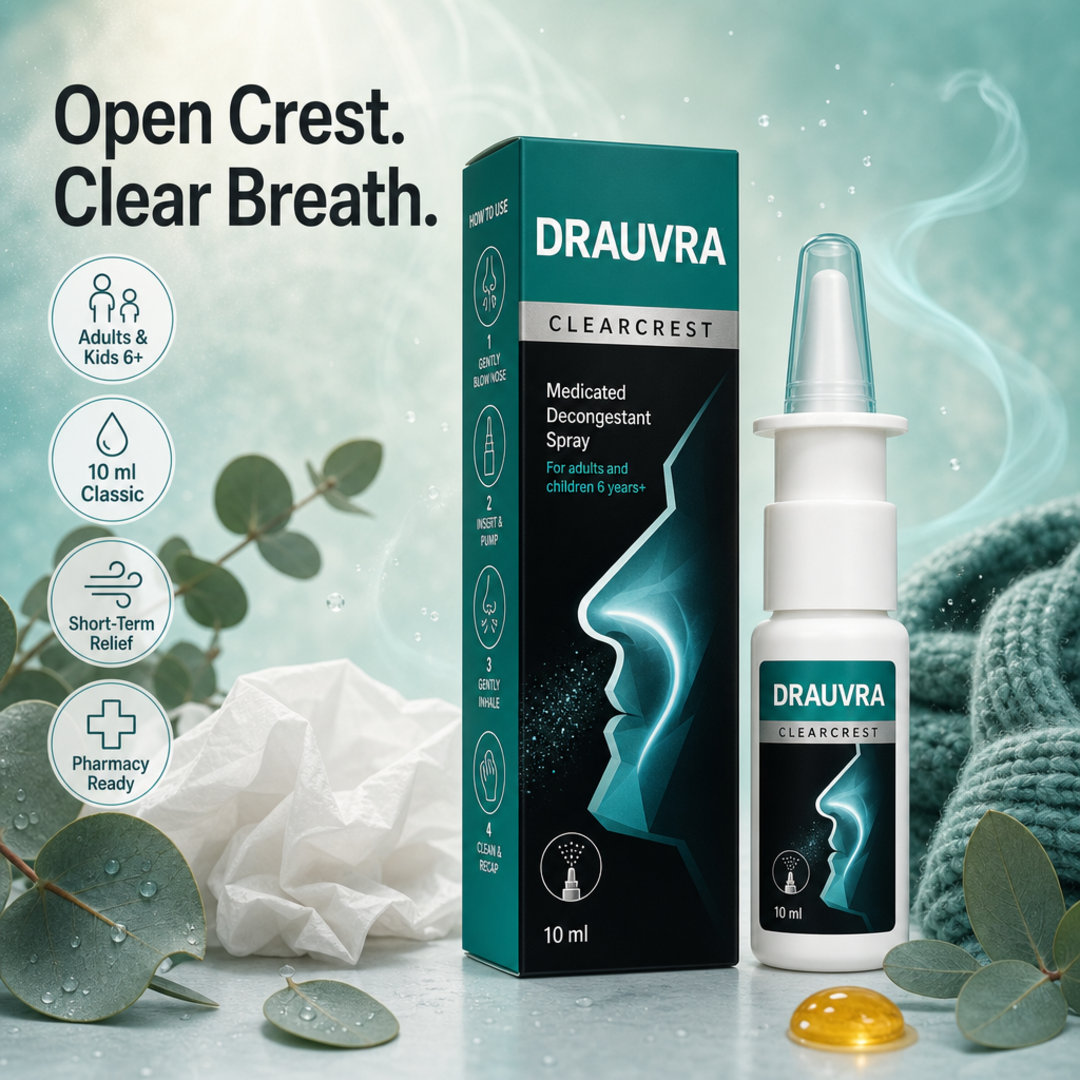 Drauvra ClearCrest Classic Nasal Spray