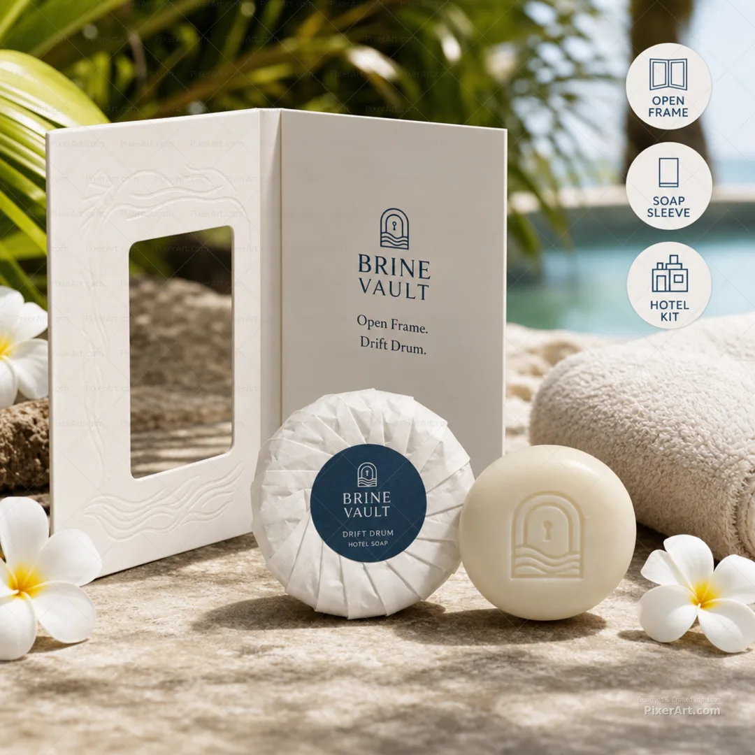 Drift Drum Hotel Soap Wrapped Bar Sleeve