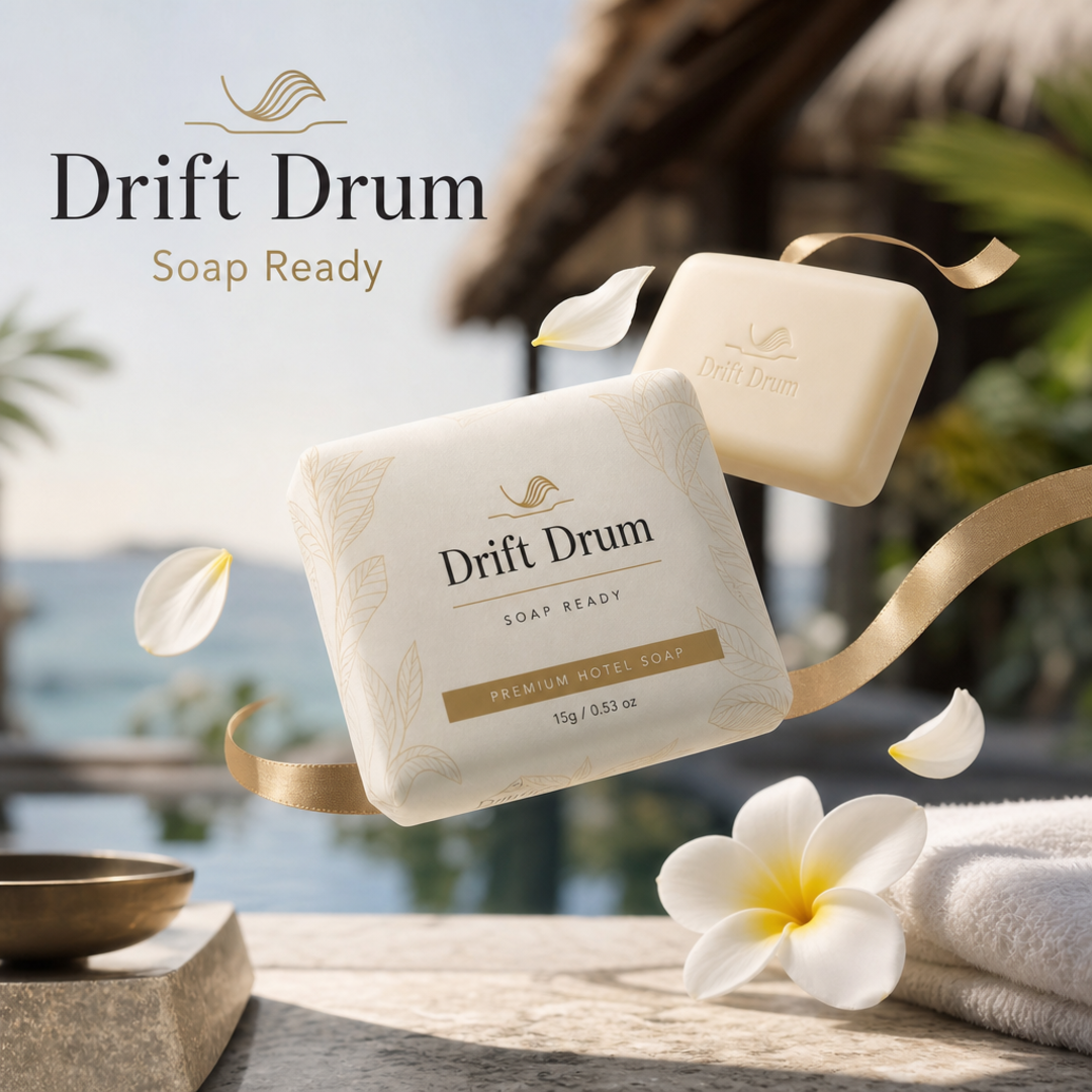 Drift Drum Hotel Soap Wrapped Bar Sleeve