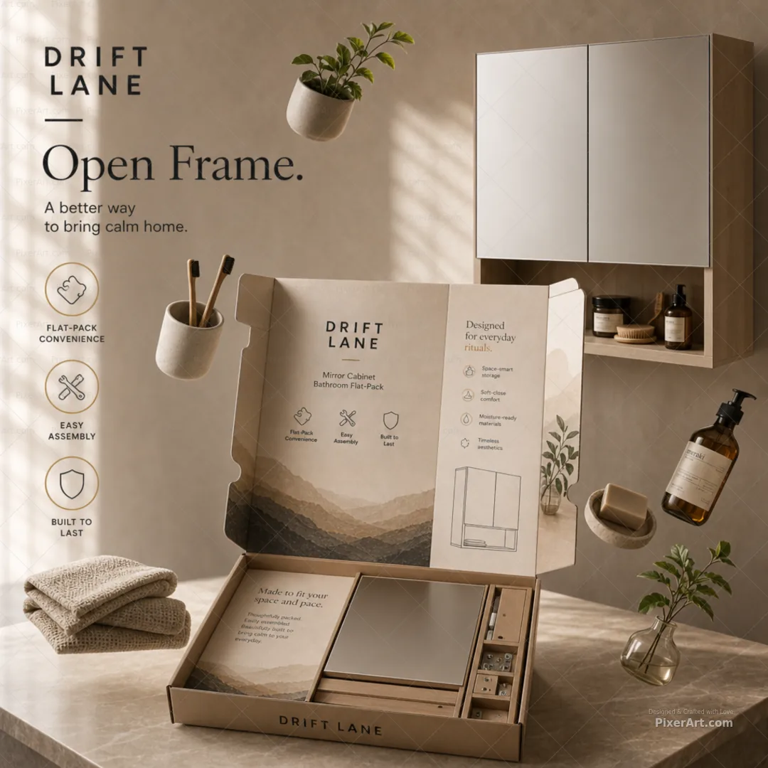Open frame mockup
