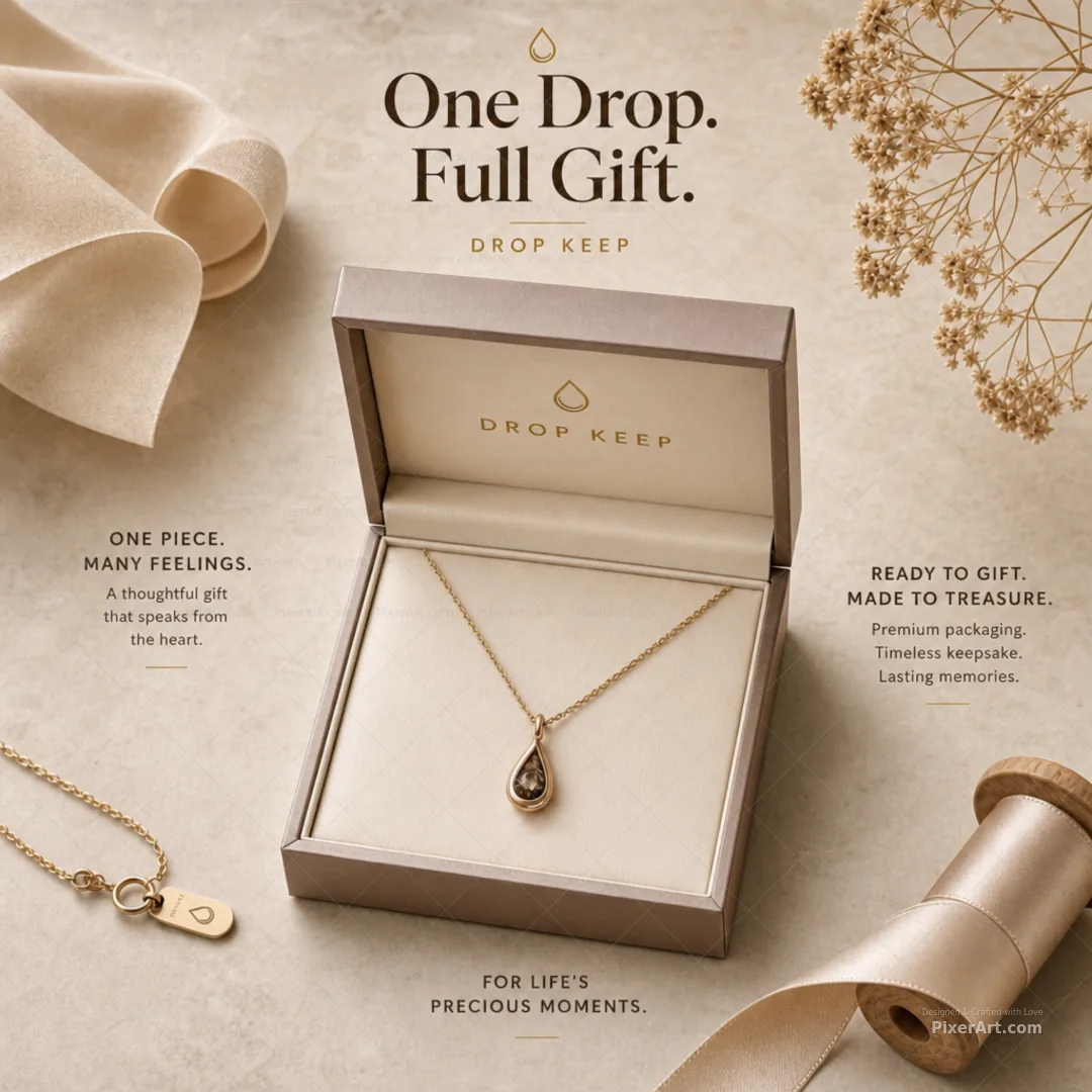Drop Keep Pendant Gift Box