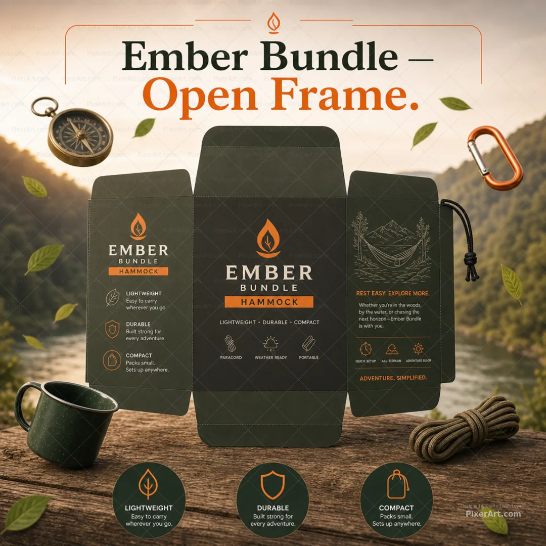 Open frame mockup