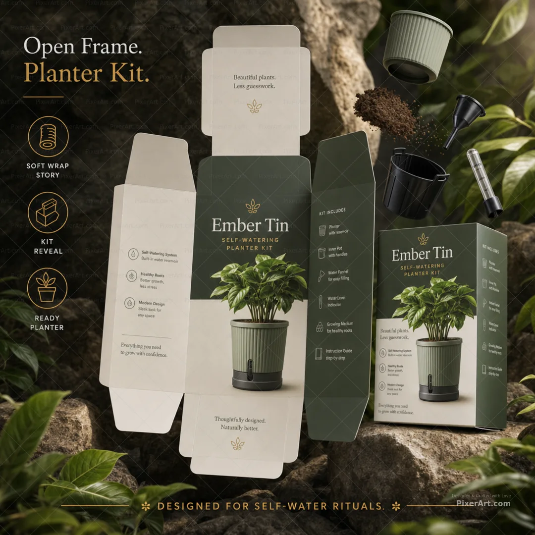 Open frame mockup