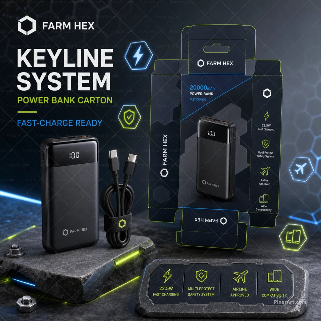 Farm Hex Power bank retail carton