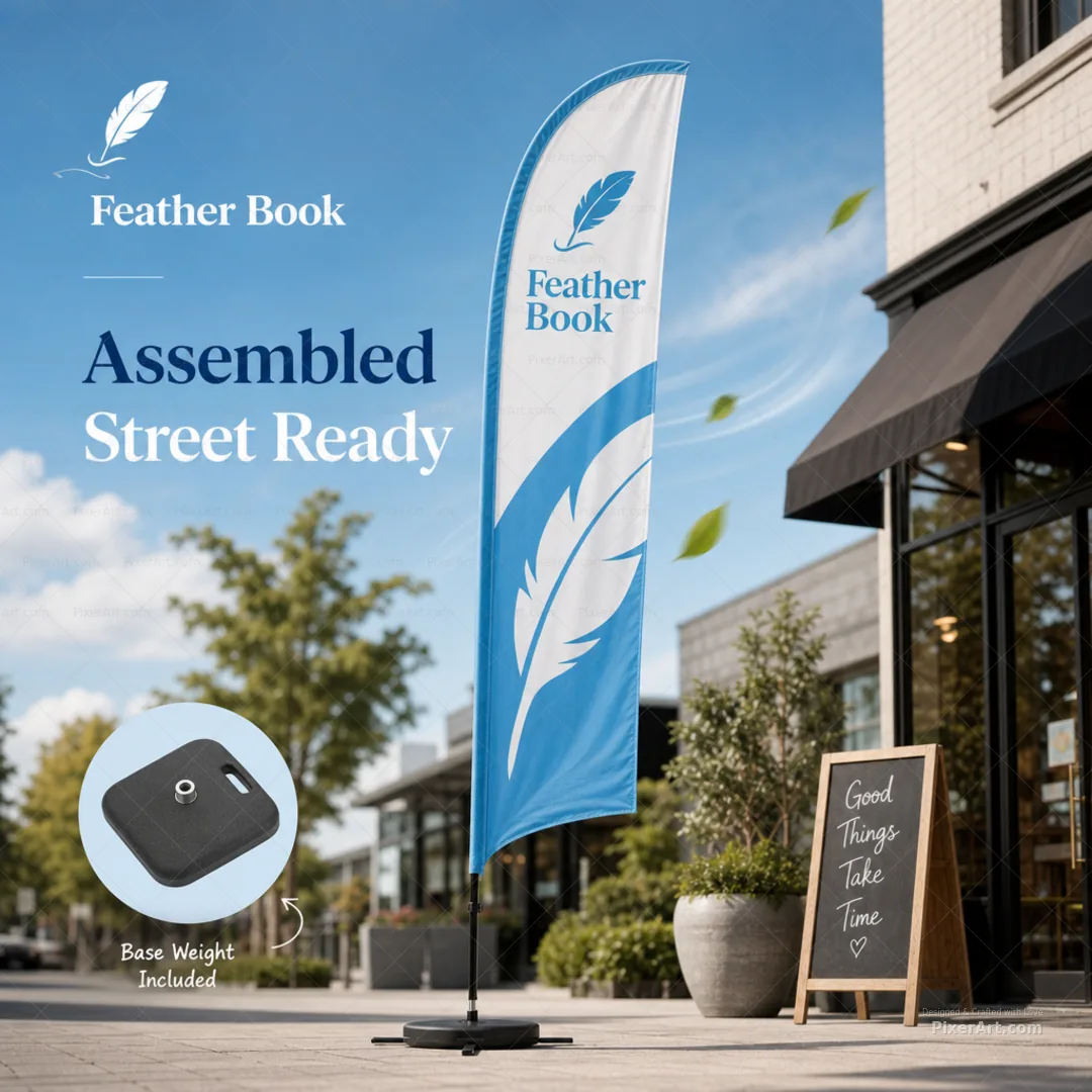 Feather Book Teardrop