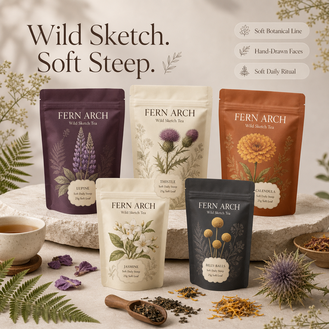 Fern Arch Wild Sketch Tea Pouches