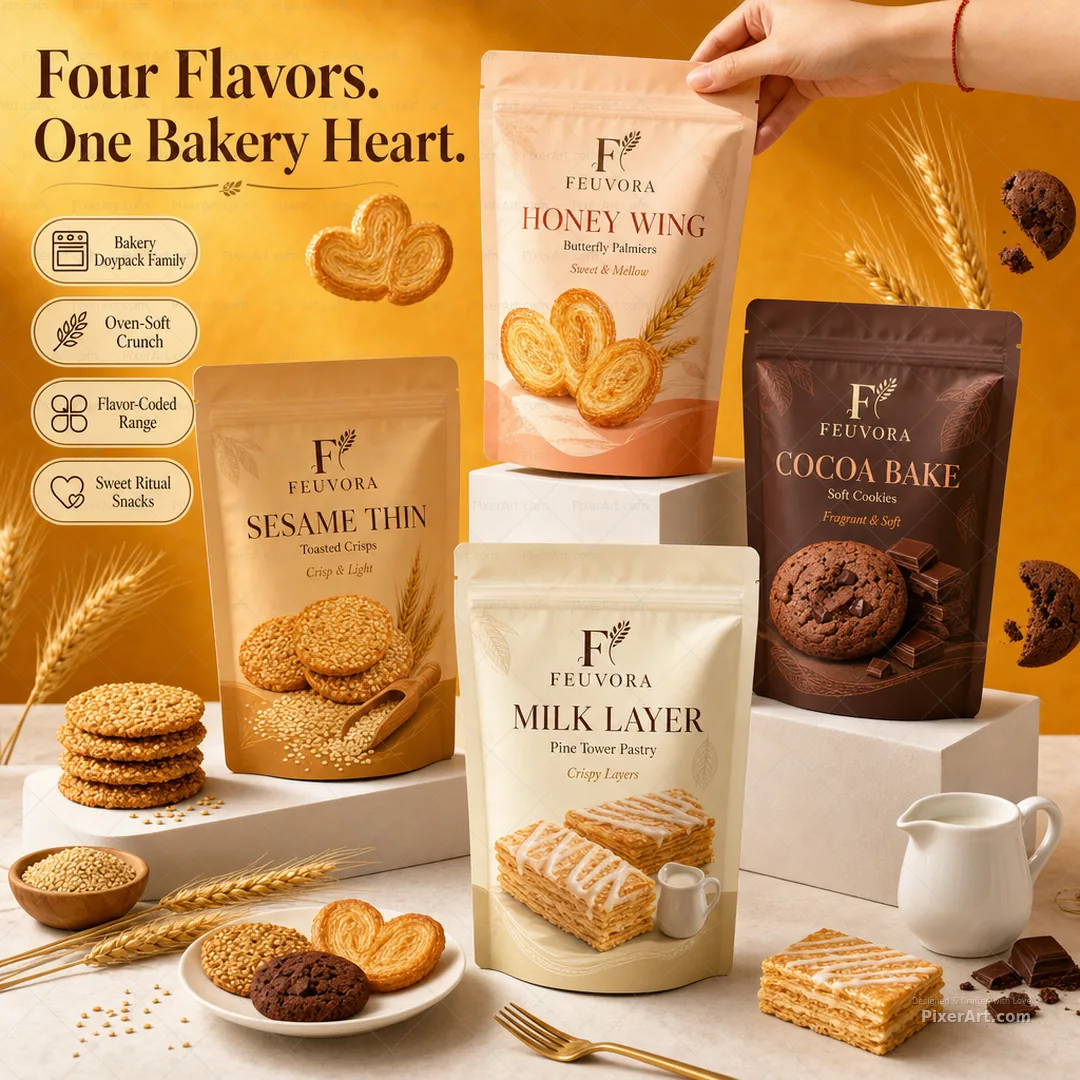 Feuvora Bakery Biscuit Doypack Quartet