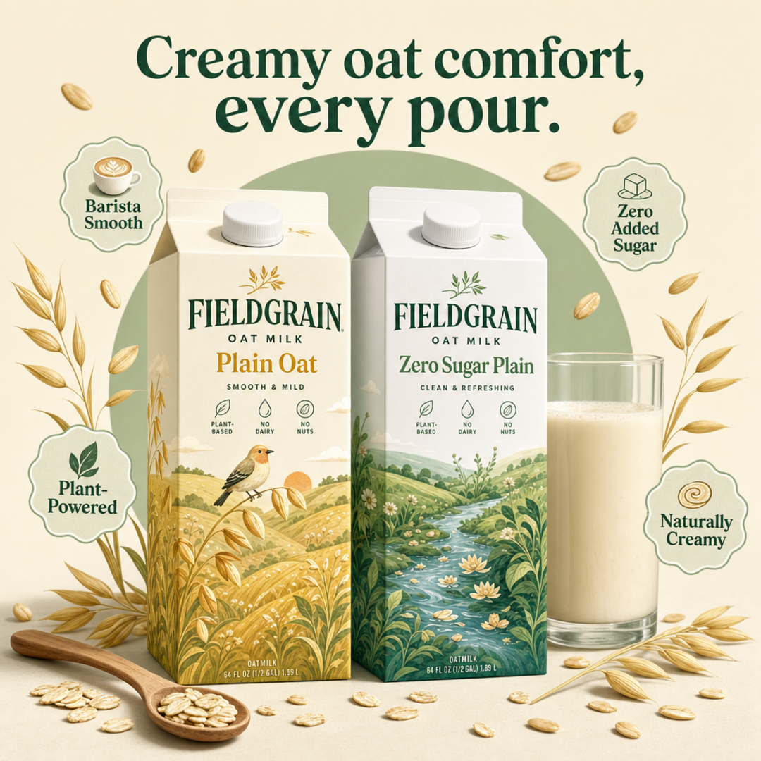 Fieldgrain Oat Milk Cartons
