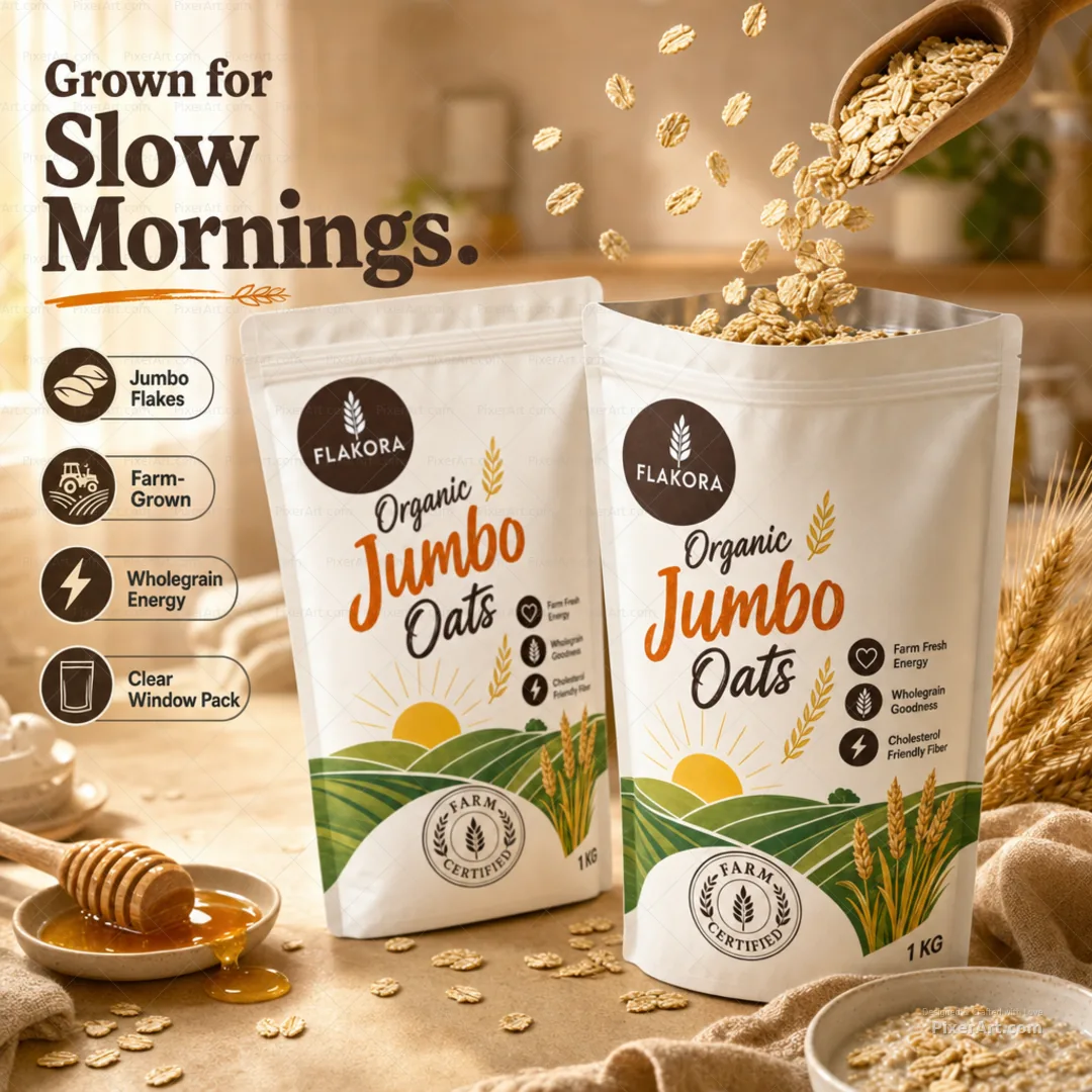 Flakora Organic Jumbo Oats