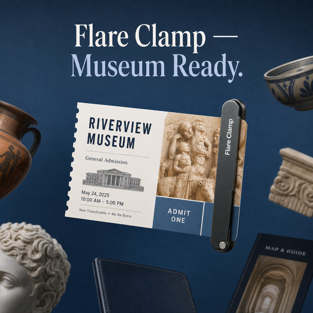 Flare Clamp Museum Admission Ticket Redesign
