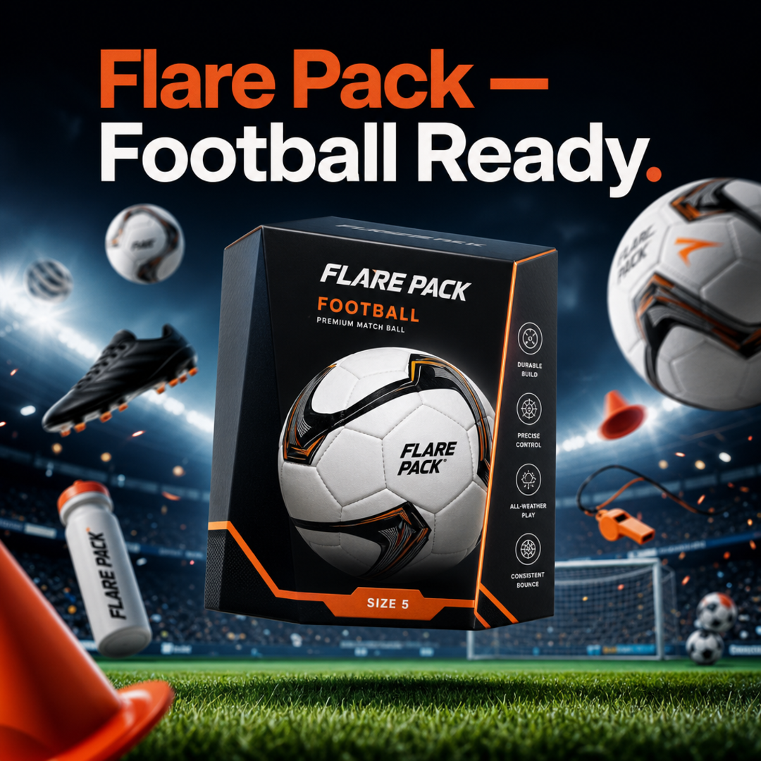 Flare Pack Football / Soccer Ball Retail Carton
