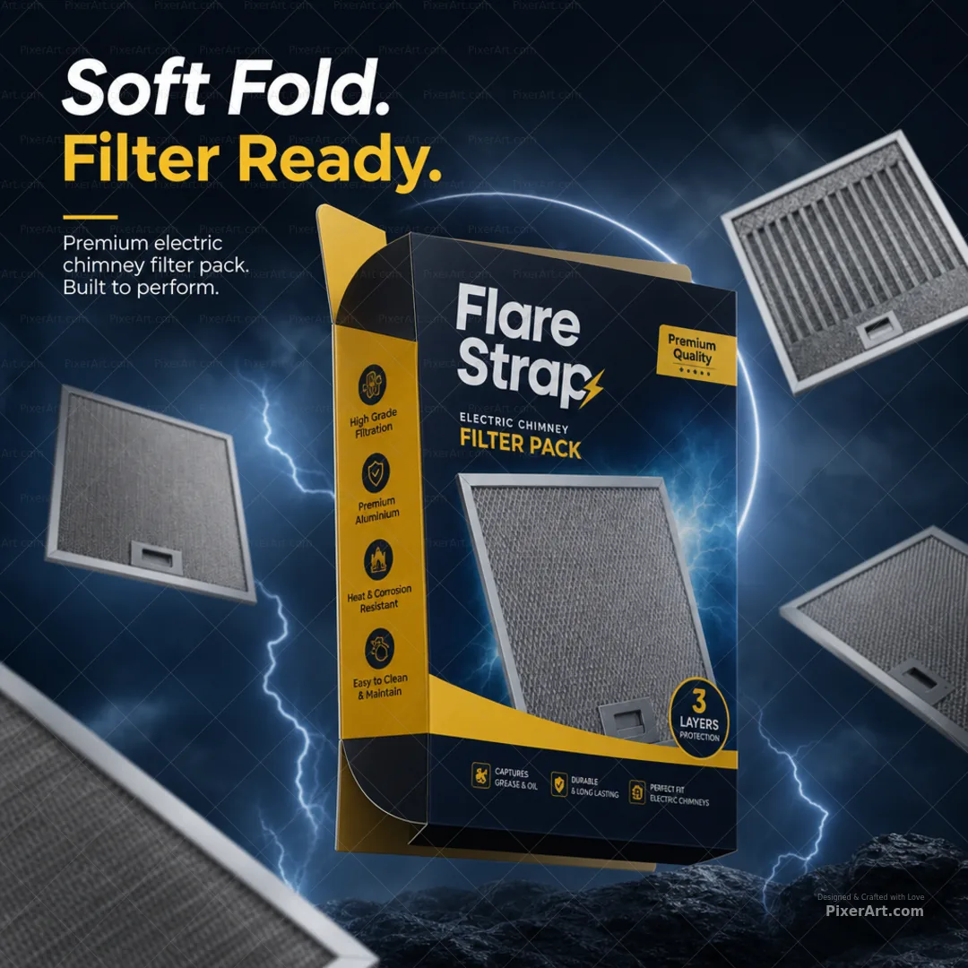 Flare Strap Electric Chimney Filter Pack