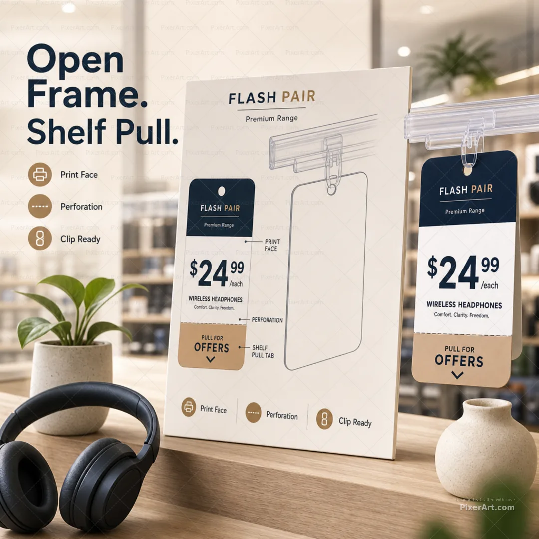 Open frame mockup