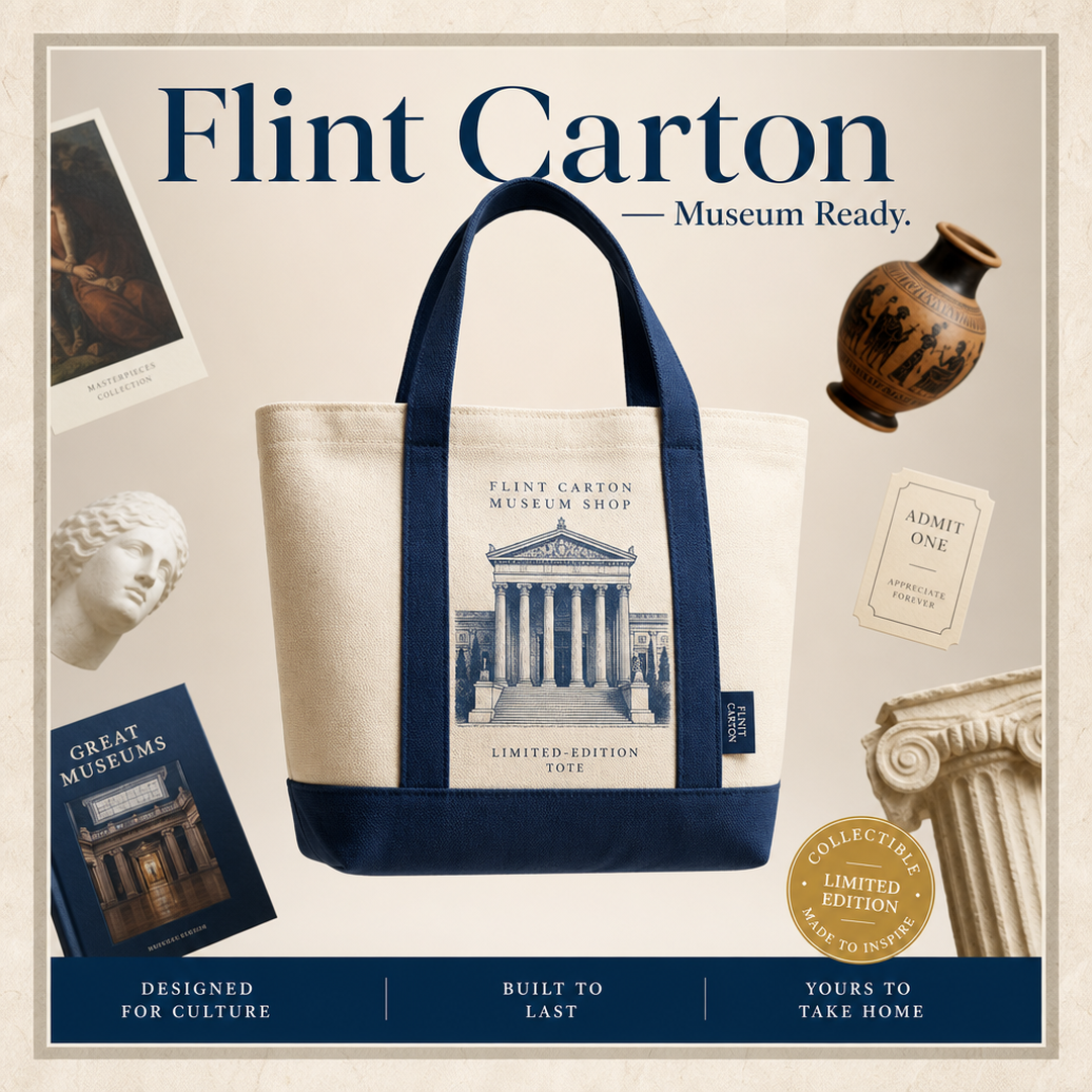 Flint Carton Museum Shop Tote Limited-Edition