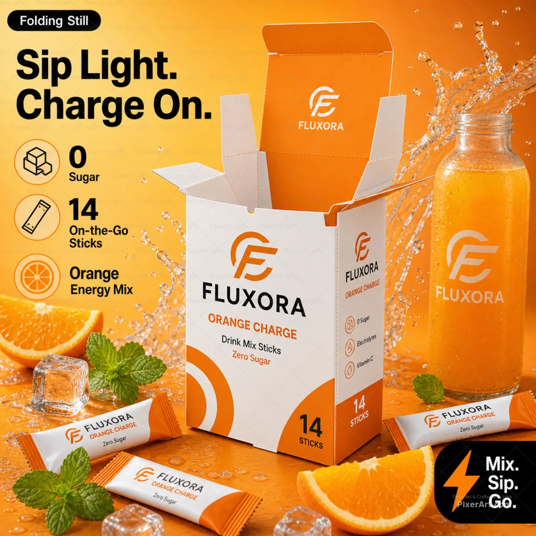 Fluxora Orange Charge Stick Carton