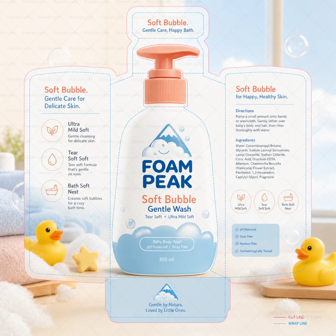 Foam Peak Soft Bubble Gentle Wash