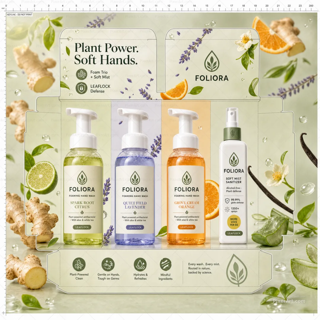 Foliora Foam Wash Soft Mist Set