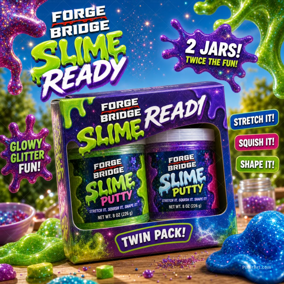 Forge Bridge Slime / Putty Jar Twin Pack