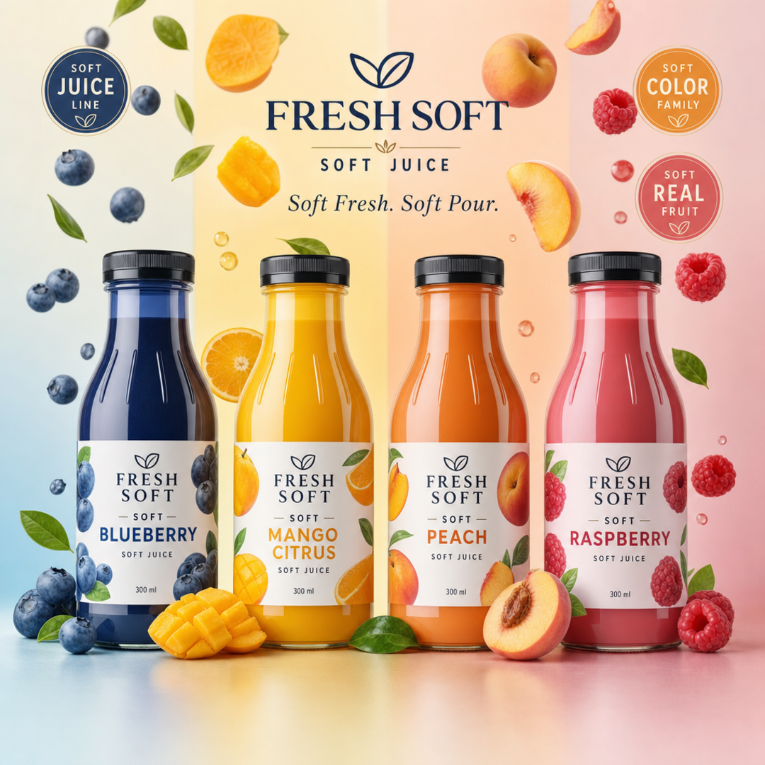 Fresh Soft Juice Bottle Quartet
