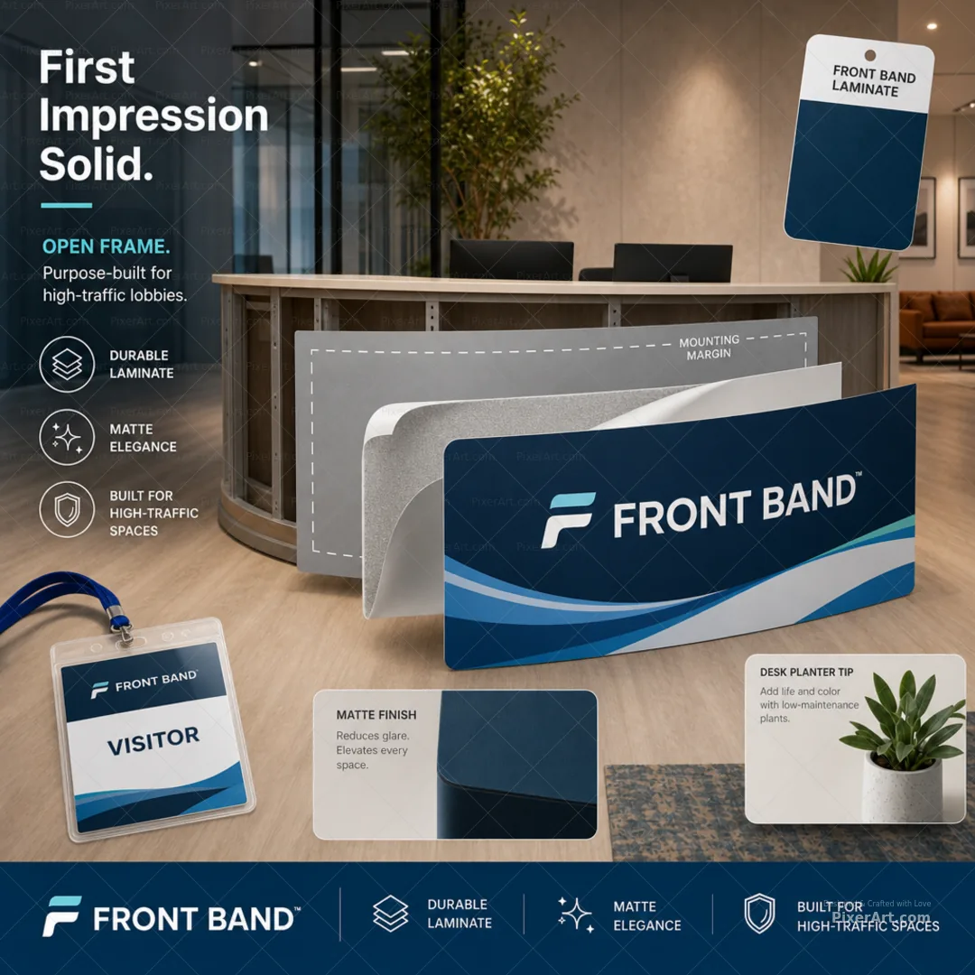 Open frame mockup