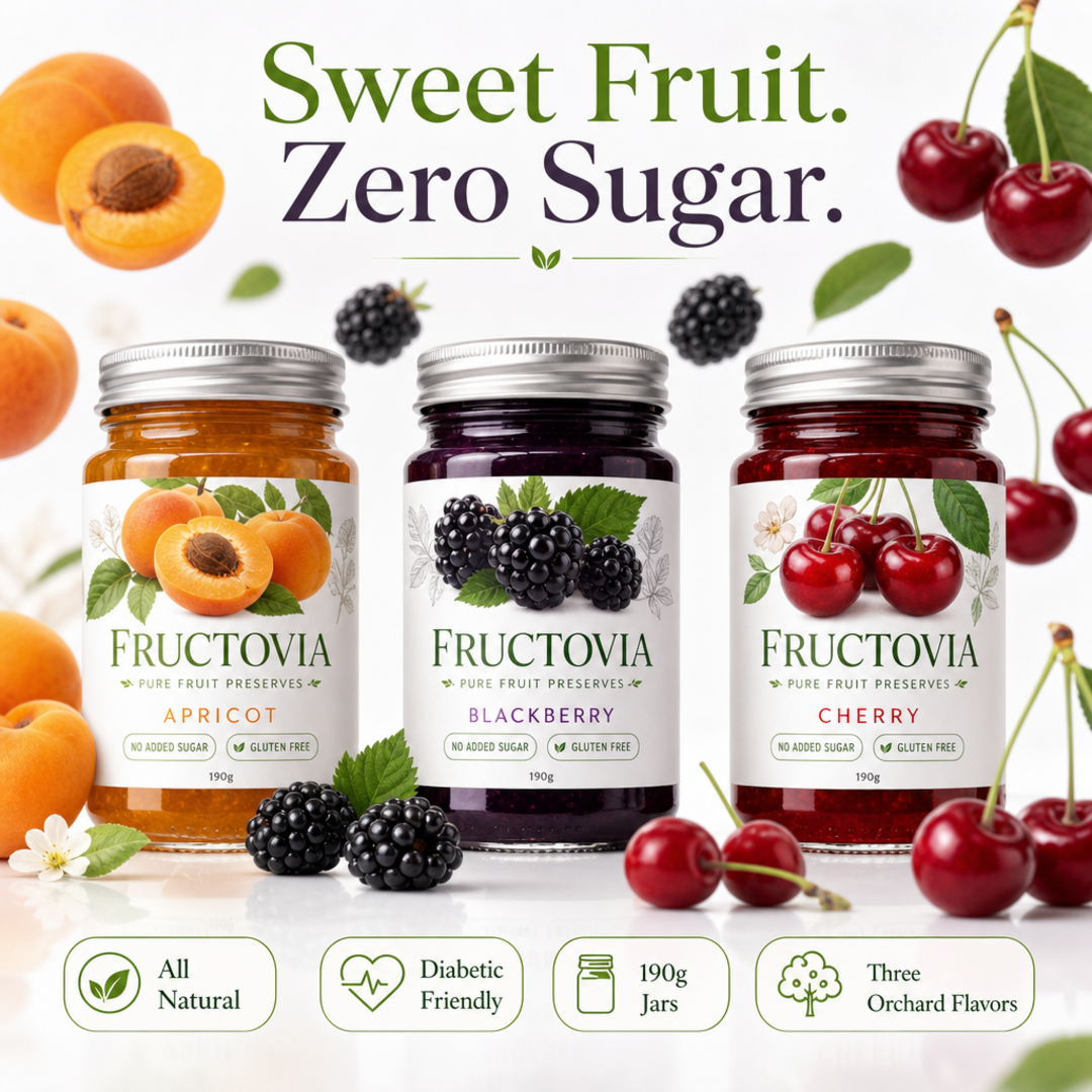 Fructovia Sugar-Free Preserve Trio
