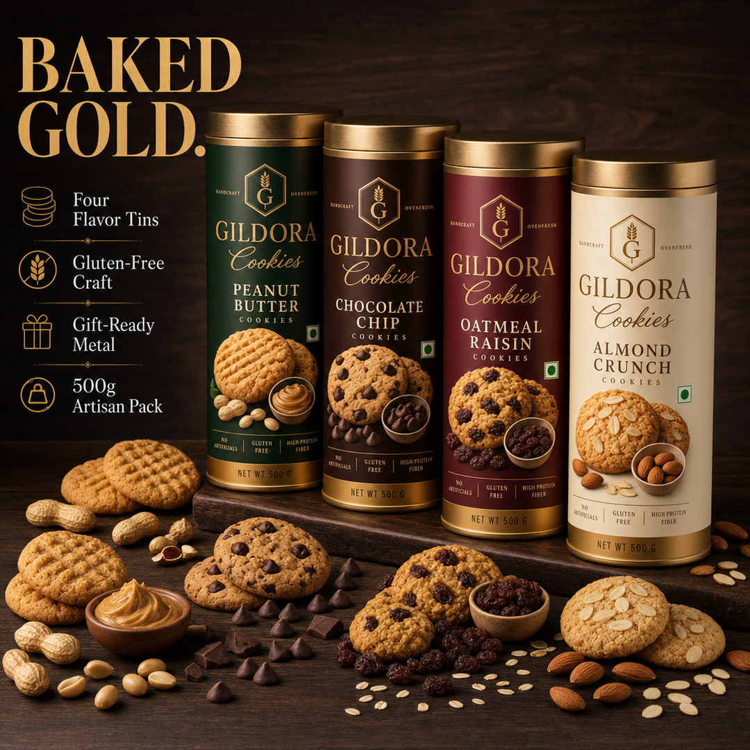 Gildora Artisan Cookie Tin Quartet