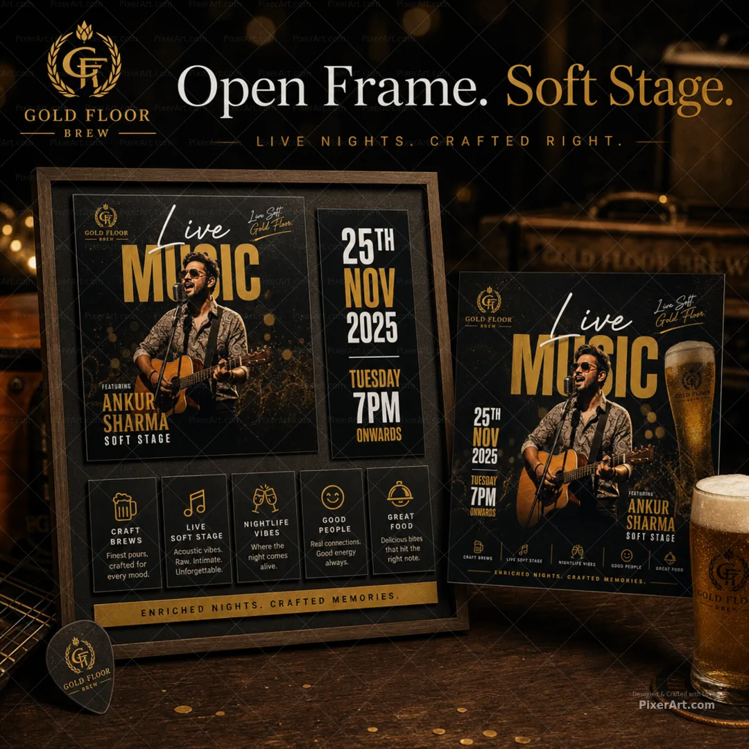 Gold Floor Live Music Poster
