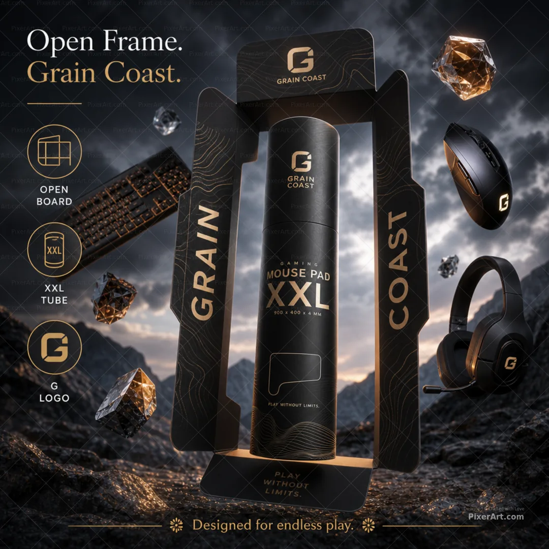 Open frame mockup