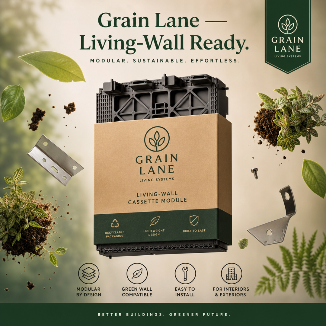 Grain Lane Living-Wall Cassette Module Shipper