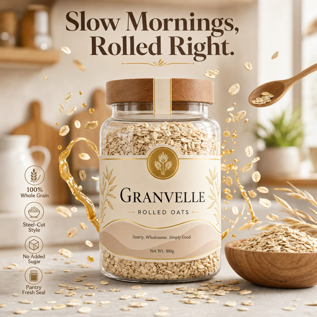 Granvelle Old-Fashioned Rolled Oats Jar