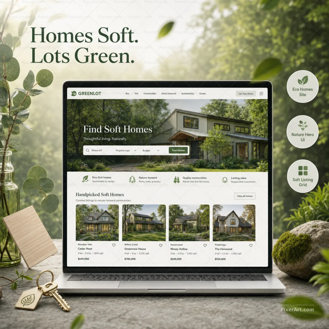 GreenLot Eco Homes Site