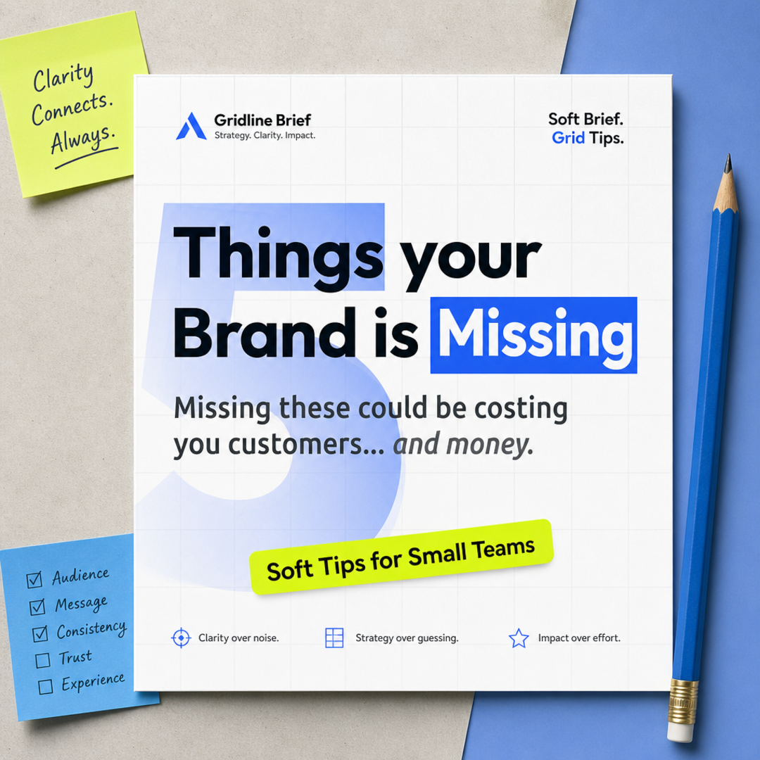 Gridline Brief Brand Tips Slide