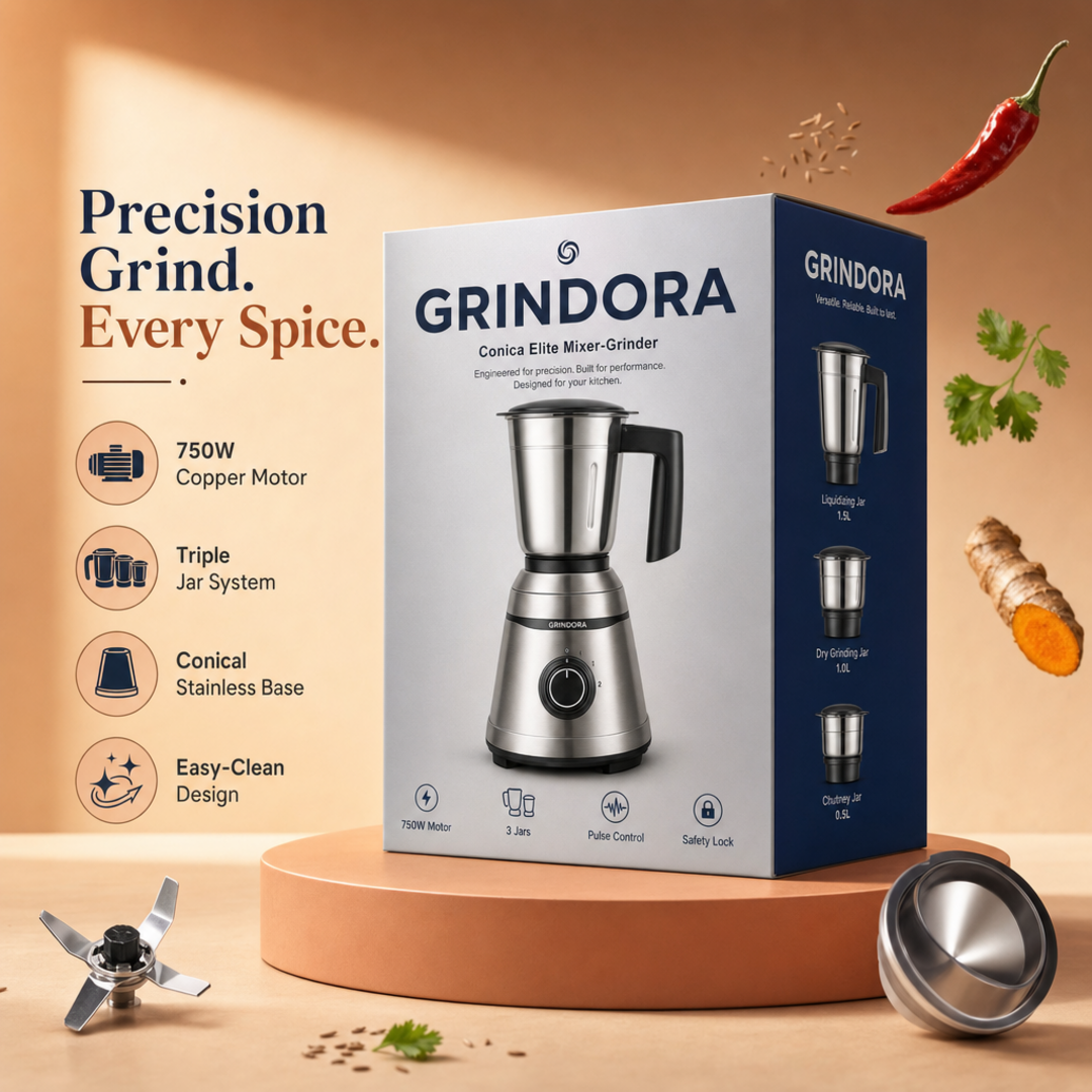 Grindora Conica Elite Mixer-Grinder