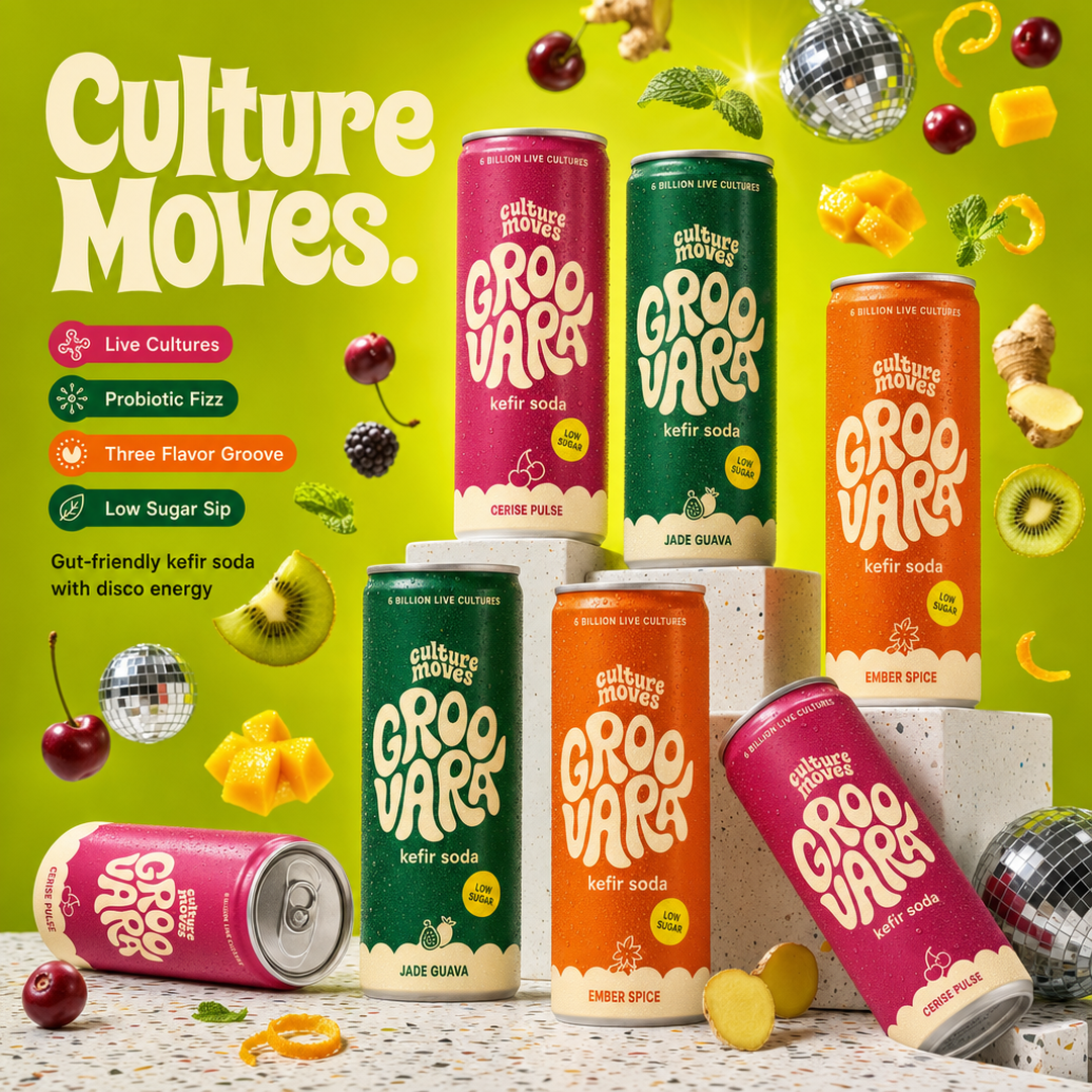 Groovara Live-Culture Kefir Soda Trio